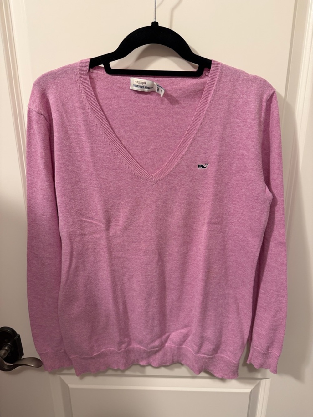 Vineyard Vines Lilac Pink V-Neck Sweater